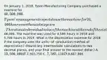 On January​ 1, 2018, Tyson Manufacturing Company purchased a machine for 40,500,000. ​Tyson's management expects to use the machine for 24,000 hours over the next six years. The estimated residual value of the machine at the end of the sixth year is46,000. The machine was used for 4,500 hours in 2018 and 5,700 hours in 2019. What is the depreciation expense for 2018 if the company uses the units−of−production method of​ depreciation? (Round any intermediate calculations to two decimal​ places, and your final answer to the nearest​ dollar.) A. 13,500,000 B.7,593,750 C. 7,585,110 D.9,607,806