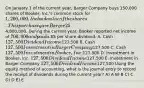 On January 1 of the current year, Barger Company buys 150,000 shares of Booker, Inc.'s common stock for 1,200,000, the book value of the shares. This purchase gave Barger 25% ownership in Booker and the ability to significantly influence operating and financing decisions. At the time of the acquisition, Booker had a total book value of4,800,000. During the current year, Booker reported net income of 700,000 and paid a.85 per share dividend. A. Cash 127,500 Dividend Income127,500 B. Cash 127,500 Investment in Barger Company127,500 C. Cash 127,500 Investment in Booker, Inc.127,500 D. Investment in Booker, Inc. 127,500 Dividend Income127,500 E. Investment in Barger Company 127,500 Dividend Income127,500 Using the equity method of accounting, what is the journal entry to record the receipt of dividends during the current year? A) A B) B C) C D) D E) E