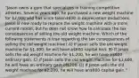 "Jason owns a gym that specializes in training competitive athletes. Several years ago, he purchased a new weight machine for 2,000 and has since taken600 in depreciation deductions. Jason is now ready to replace the weight machine with a more current model, but he does not know how to calculate the tax consequences of selling the old weight machine. Which of the following statements is true regarding the tax consequences of selling the old weight machine? A) If Jason sells the old weight machine for 1,400, he will have a600 capital loss. B) If Jason sells the old weight machine for 1,200, he will have a600 ordinary gain. C) If Jason sells the old weight machine for 1,600, he will have an ordinary gain of200. D) If Jason sells the old weight machine for 2,200, he will have an800 capital gain."