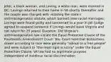 Jeter, a black woman, and Loving, a white man, were married in DC; Lovings returned to their home in VA shortly thereafter and the couple was charged with violating the state's antimiscegenation statute, which banned inter-racial marriages; Lovings were found guilty and sentenced to a year in jail (judge agreed to suspend sentence if Lovings would leave Virginia and not return for 25 years) Question: Did Virginia's antimiscegenation law violate the Equal Protection Clause of the Fourteenth Amendment? Court: Yes; Court held that distinctions drawn according to race were generally "odious to a free people" and were subject to "the most rigid scrutiny" under the Equal Protection Clause; VA law had no legitimate purpose independent of invidious racial discrimination