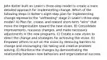 John Kotter built on Lewin's three-step model to create a more detailed approach for implementing change. Which of the following steps in Kotter's eight-step plan for implementing change represents the "unfreezing" stage in Lewin's three-step model? A) Plan for, create, and reward short-term "wins" that move the organization toward the new vision. B) Consolidate improvements, reassess changes, and make necessary adjustments in the new programs. C) Create a new vision to direct the change and strategies for achieving the vision. D) Empower others to act on the vision by removing barriers to change and encouraging risk taking and creative problem solving. E) Reinforce the changes by demonstrating the relationship between new behaviors and organizational success.