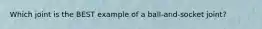 Which joint is the BEST example of a ball-and-socket joint?