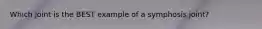 Which joint is the BEST example of a symphosis joint?