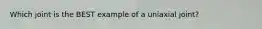 Which joint is the BEST example of a uniaxial joint?