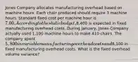 Jones Company allocates manufacturing overhead based on machine hours. Each chair produced should require 3 machine hours. Standard fixed cost per machine hour is 7.00. According to the static budget,8,400 is expected in fixed manufacturing overhead costs. During January, Jones Company actually used 1,100 machine hours to make 410 chairs. The company spent 5,800 in variable manufacturing overhead costs and8,100 in fixed manufacturing overhead costs. What is the fixed overhead volume variance?