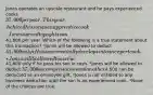 Jones operates an upscale restaurant and he pays experienced cooks 37,000 per year. This year, he hired his son as an apprentice cook. Jones agreed to pay his son41,600 per year. Which of the following is a true statement about this transaction? *Jones will be allowed to deduct 41,600 only if his son eventually develops into an expert cook. *Jones will be allowed to accrue41,600 only if he pays his son in cash. *Jones will be allowed to deduct 37,000 as compensation and another4,600 can be deducted as an employee gift. *Jones is not entitled to any business deduction until the son is an experienced cook. *None of the choices are true.