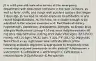 JS is a 68-year-old male who arrives at the emergency department with new-onset confusion in the past 24 hours, as well as fever, chills, and cough with purulent sputum that began 2 days ago. JS has had no recent exposure to antibiotics or any recent hospitalizations. At this time, he is stable enough to be admitted to the internal medicine unit. Past Medical History: hypertension, depression, dyslipidemia Allergies: no known drug allergies Medications:Lisinopril 20 mg once dailyAtorvastatin 40 mg once dailySertraline 100 mg once daily Vital Signs: BP 105/70 mmHg, HR 110 bpm, RR 22 bpm, T 101.7°F (38.7°C) Diagnostic Tests:Chest x-ray: right lower lobe infiltrate Which of the following antibiotic regimens is appropriate to empirically treat community-acquired pneumonia in this patient? A.Aztreonam + vancomycin B.Ceftriaxone + azithromycin C.Ceftriaxone + metronidazole D.Ciprofloxacin E.Meropenem