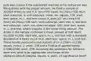 Jude was curious if the automated machine at his restaurant was filling drinks with the proper amount. He filled a sample of 202020 drinks to test H_0: mu=530 ( mL)H0​:μ=530 mLH, start subscript, 0, end subscript, colon, mu, equals, 530, start text, space, m, L, end text versus H_(a): mu neq 530 ( mL)Ha​:μ​=530 mLH, start subscript, start text, a, end text, end subscript, colon, mu, does not equal, 530, start text, space, m, L, end text, where muμmu is the mean filling amount. The drinks in the sample contained a mean amount of 528 ( mL)528 mL528, start text, space, m, L, end text with a standard deviation of 4 ( mL)4 mL4, start text, space, m, L, end text. These results produced a test statistic of t=-2.236t=−2.236t, equals, minus, 2, point, 236 and a P-value of approximately 0.0380.0380, point, 038. Assuming the conditions for inference were met, what is an appropriate conclusion at the alpha=0.10α=0.10alpha, equals, 0, point, 10 significance level?