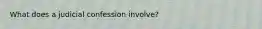 What does a judicial confession involve?