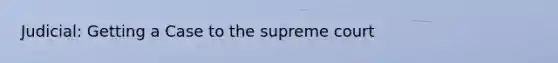 Judicial: Getting a Case to the supreme court