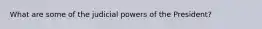 What are some of the judicial powers of the President?