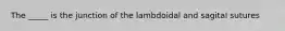 The _____ is the junction of the lambdoidal and sagital sutures