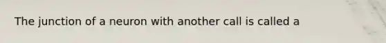 The junction of a neuron with another call is called a