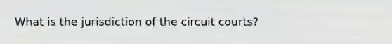 What is the jurisdiction of the circuit courts?