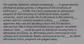 The justices, however, proved increasingly ___ to governmental affirmative action policies. In Regents of the University of California v. ___ (1978), the Court overturned an admissions program of the University of California at Davis, a public university, which set aside 16 of 100 places in the entering ___ school class for minority students. Justice __ __, a Nixon appointee who cast the deciding vote in the 5-4 decision, rejected the idea of fixed affirmative action quotas. He added, however, that ___ could be used as one factor among many in admissions decisions, so affirmative action continued at most colleges and universities. Bakke continues to be the ___ by which affirmative action programs are judged today.