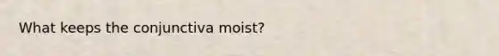 What keeps the conjunctiva moist?