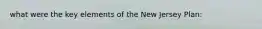 what were the key elements of the New Jersey Plan: