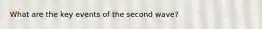 What are the key events of the second wave?
