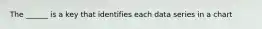 The ______ is a key that identifies each data series in a chart