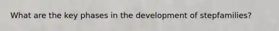 What are the key phases in the development of stepfamilies?