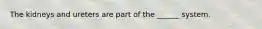 The kidneys and ureters are part of the ______ system.