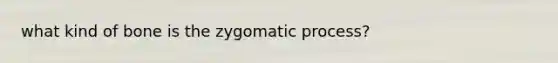 what kind of bone is the zygomatic process?