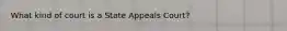 What kind of court is a State Appeals Court?