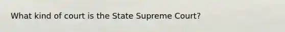 What kind of court is the State Supreme Court?