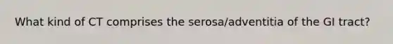 What kind of CT comprises the serosa/adventitia of the GI tract?