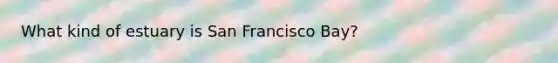 What kind of estuary is San Francisco Bay?