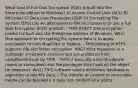 What kind of Full Disk Encryption (FDE) is built into the Enterprise edition of Windows? A) Access Control Lists (ACL) B) BitLocker C) Data Loss Prevention (DLP) D) Encrypting File System (EFS) CA) An alternative to file encryption is to use a Full Disk Encryption (FDE) product. - THIS EXACT disk encryption product is built into the Enterprise editions of Windows. WA1) One approach to encrypting file system data is to apply encryption to individual files or folders. - THIS feature of NTFS supports file and folder encryption. WA2) Most resources in a computer or network environment are protected from unauthorized use by THIS. - THIS is basically a list of subjects (users or computers) and the privileges they have on the object (or resource). WA3) THIS software uses a dictionary database or algorithm to identify data. - The transfer of content to removable media can be blocked if it does not conform to a policy.