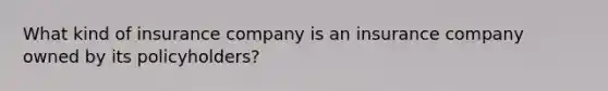 What kind of insurance company is an insurance company owned by its policyholders?