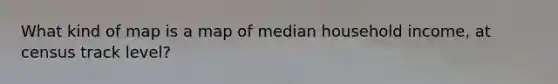 What kind of map is a map of median household income, at census track level?