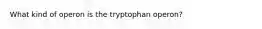 What kind of operon is the tryptophan operon?