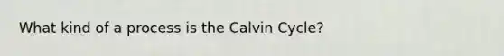 What kind of a process is the Calvin Cycle?