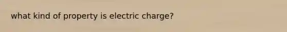 what kind of property is electric charge?