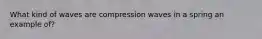 What kind of waves are compression waves in a spring an example of?