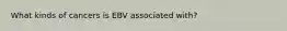 What kinds of cancers is EBV associated with?