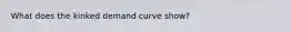 What does the kinked demand curve show?