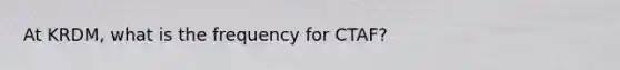 At KRDM, what is the frequency for CTAF?