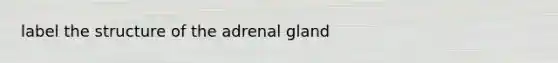 label the structure of the adrenal gland