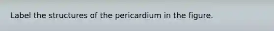 Label the structures of the pericardium in the figure.