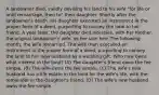 A landowner died, validly devising his land to his wife "for life or until remarriage, then to" their daughter. Shortly after the landowner's death, his daughter executed an instrument in the proper form of a deed, purporting to convey the land to her friend. A year later, the daughter died intestate, with her mother, the original landowner's wife, as her sole heir. The following month, the wife remarried. The wife then executed an instrument in the proper form of a deed, purporting to convey the land to her new husband as a wedding gift. Who now owns what interest in the land? (A) The daughter's friend owns the fee simple. (B) The wife owns the fee simple. (C) The wife's new husband has a life estate in the land for the wife's life, with the remainder in the daughter's friend. (D) The wife's new husband owns the fee simple.