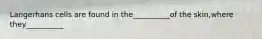 Langerhans cells are found in the__________of the skin,where they__________