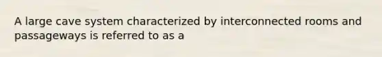 A large cave system characterized by interconnected rooms and passageways is referred to as a