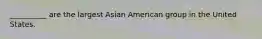 __________ are the largest Asian American group in the United States.