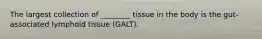 The largest collection of ________ tissue in the body is the gut-associated lymphoid tissue (GALT).