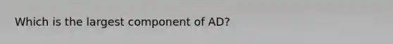 Which is the largest component of AD?