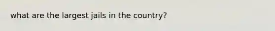 what are the largest jails in the country?