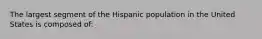 The largest segment of the Hispanic population in the United States is composed of: